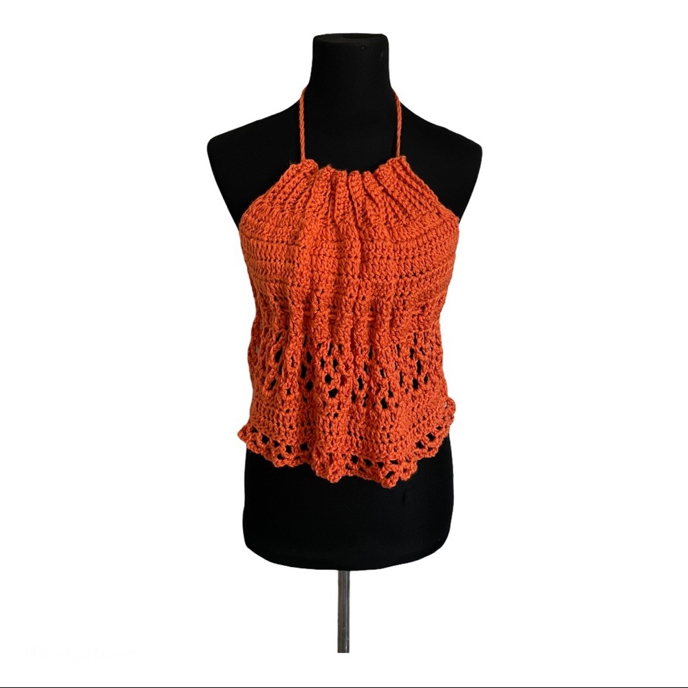 🧡Crochet Halter Top🌺